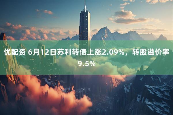 优配资 6月12日苏利转债上涨2.09%，转股溢价率9.5%